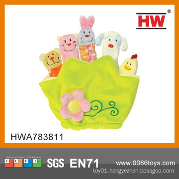 High Quality Soft Animal Finger Puppet And Story